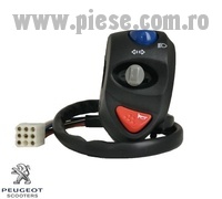 Comutator lumini + semnalizare + claxon stanga (SX) (bloc lumini) original Peugeot Elystar (04-06) 4T LC 150cc